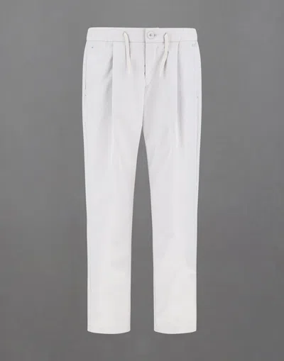 Herno Laminar Cargo Trousers In Soft Twill In Ice