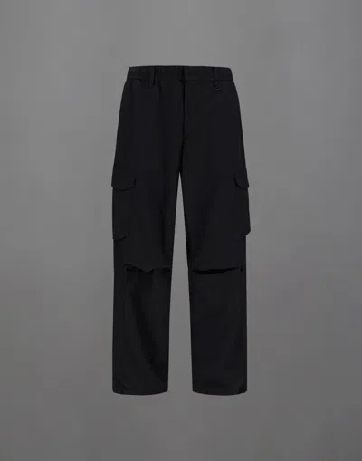 HERNO LAMINAR CARGO TROUSERS IN TECH-POPLIN