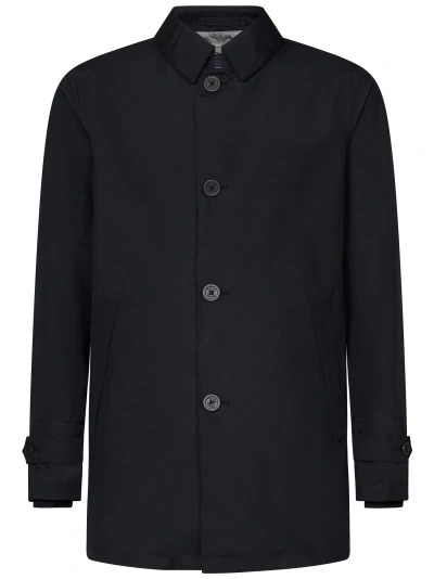 Herno Laminar Coat In Black