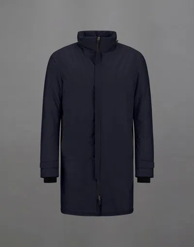 Herno Laminar Coat In 2 Layers Gore-tex In Blue