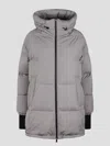 Herno Long Down Jacket In Gore-tex In In Grey