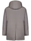 Herno Man Puffer Light Grey Size 42 Polyester In Grey