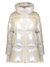 Herno Laminar Drawstring-collar Puffer Jacket In Gray