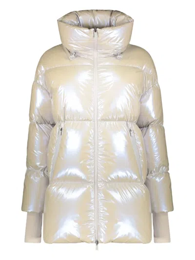HERNO LAMINAR DRAWSTRING-COLLAR PUFFER JACKET