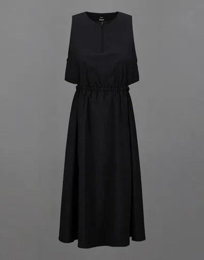 Herno Laminar Dress In Extralight Stretch In Black
