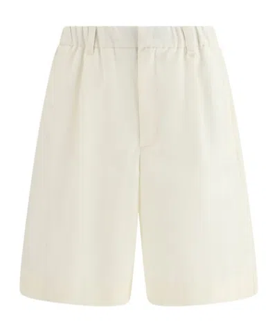 Herno Laminar Elastic-waist Tailored Shorts In Neutral