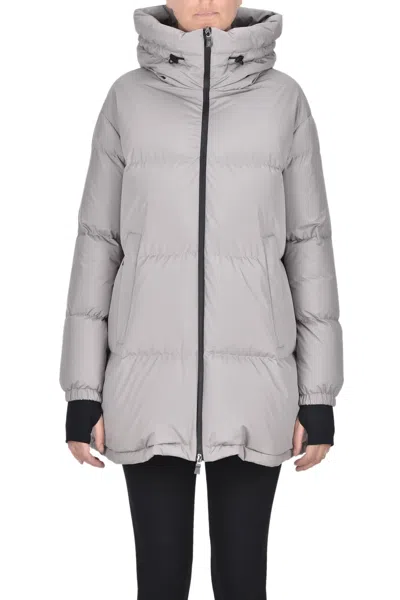 Herno Laminar Fabric Down Jacket In Gray