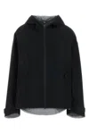 Herno Laminar Black Polyester Windbreaker In Black