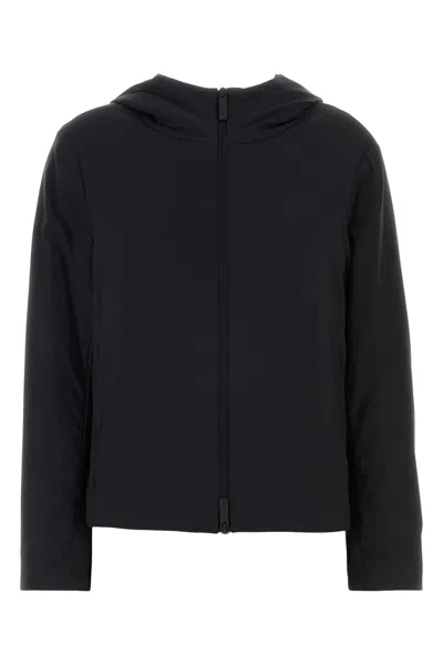 HERNO LAMINAR GIUBBINO IN NYLON NERO DONNA