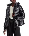 Herno Laminar Glazed Hooded Puffer Jacket In Black