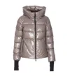 Herno Down Jacket In Glazed Ripstop 2l In Grey