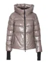Herno Down Jacket In Glazed Ripstop 2l In Grey