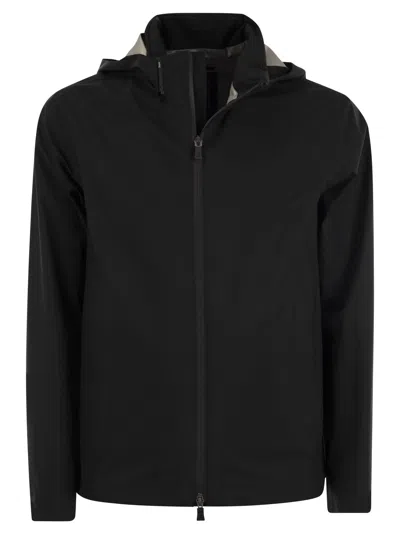 Herno Laminar Gore Tex Paclite Jacket In Black