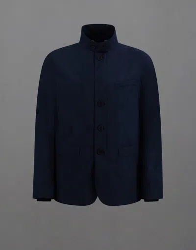 Herno Laminar Blazer In Gore-tex Paclite In Blue