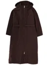Herno Laminar Goretex Trench Coat In Brown