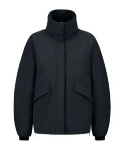 Herno Laminar High-neck Jacket In Black