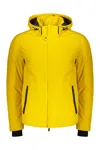Herno Padded Drawstring-hooded Jacket In Yellow