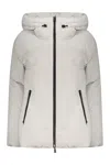 Herno Laminar Hooded Full-zip Down Jacket In Grey