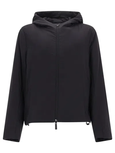 Herno Laminar Hooded Jacket In Black
