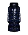 Herno Laminar Hooded Padded Coat In Blue