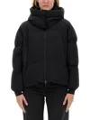 Herno High Neck Down Jacket With Hood Clothing In Black