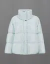Herno Laminar Jacket In 2l Glazed Ripstop In Ice/light Blue
