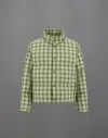 Herno Laminar Jacket In Check Woven In Green