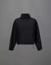 Herno Laminar Jacket In Wool Touch In Black