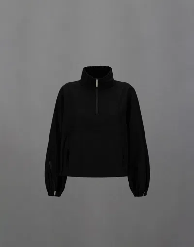 Herno Laminar Jacket In Wool Touch In Black