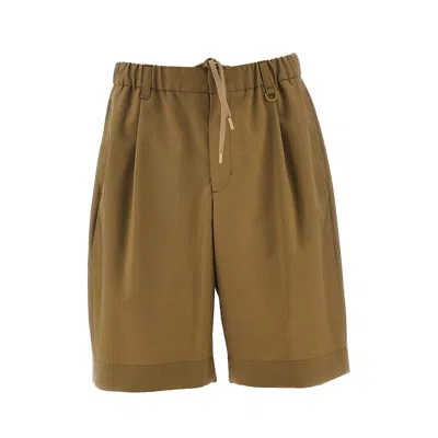 Herno Laminar L-blend Bermuda Shorts In Brown