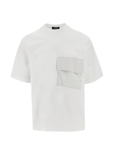 Herno Laminar Laminar Contrast Pockets T-shirt In White