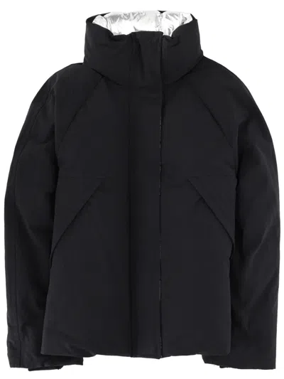 Herno Laminar Laminar "crinkle Metallic" Jacket In Black