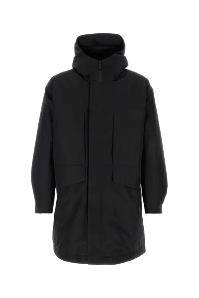 Herno Laminar Laminar Mini Parka Jacket In Polyester For Men In Black