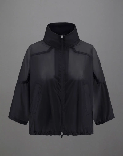 Herno Laminar Jacket In Liquid Shine In Black