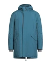 Herno Laminar Man Coat Slate Blue Size 48 Polyester