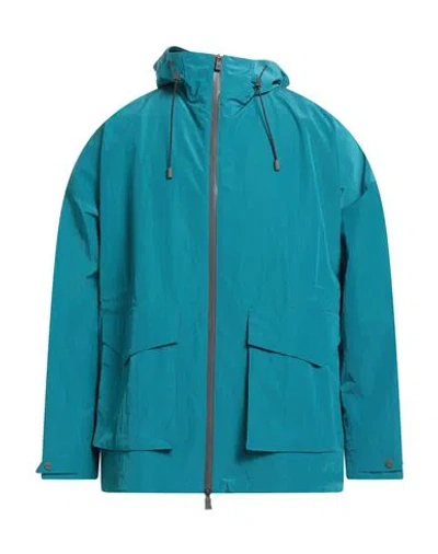 Herno Laminar Man Jacket Deep Teal Size 42 Polyamide, Polyurethane In Blue