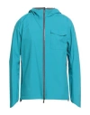 Herno Laminar Man Jacket Deep Teal Size 44 Polyester, Ptfe - Polytetrafluoroethylene, Polyamide, Ela In Blue
