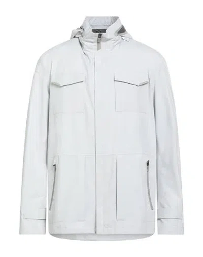 Herno Laminar Man Jacket Light Grey Size 40 Polyester In Gray