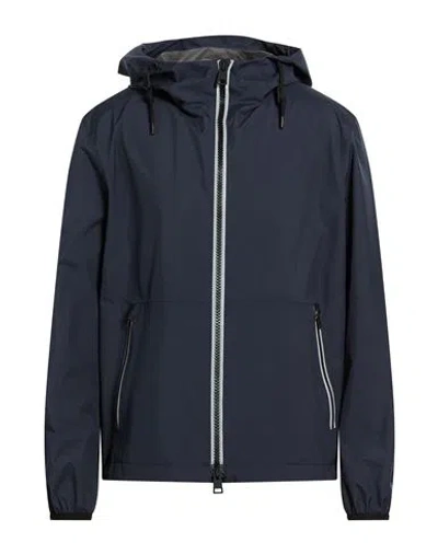 Herno Laminar Man Jacket Navy Size 44 Polyester In Blue