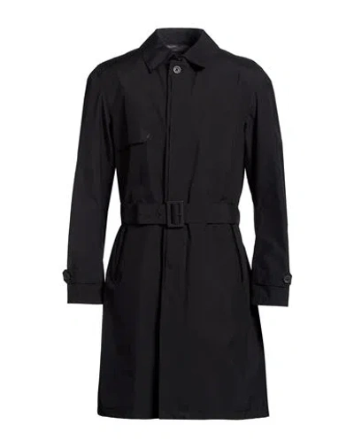 Herno Laminar Man Overcoat & Trench Coat Black Size 44 Polyester