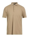 Herno Laminar Man Polo Shirt Khaki Size 46 Cotton In Green