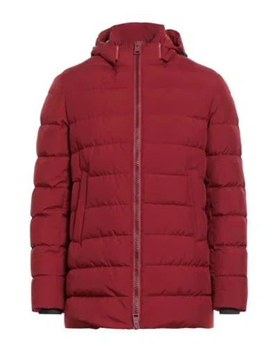 Herno Laminar Man Puffer Brick Size 42 Polyester In Red