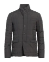 Herno Laminar Man Puffer Charcoal Size 40 Polyester In Grey
