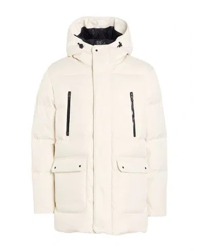 Herno Laminar Man Puffer Cream Size 38 Polyester In White