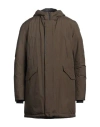 Herno Technical Fabric Hooded Jacket In Green