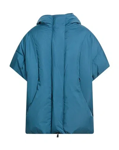 Herno Laminar Man Puffer Deep Teal Size 32 Polyester In Blue