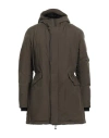 Herno Laminar Man Puffer Khaki Size 46 Polyester, Polyamide, Elastane In Neutral