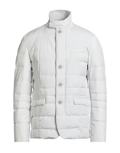 Herno Laminar Man Puffer Light Grey Size 40 Polyester