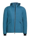 Herno Laminar Man Puffer Slate Blue Size 40 Polyester, Ptfe - Polytetrafluoroethylene, Polyamide, El In Blue