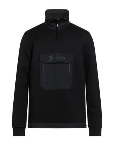 Herno Laminar Man Sweatshirt Black Size 40 Cotton, Polyamide